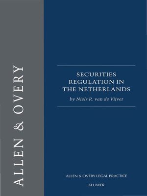 cover image of Securities Regulation in the Netherlands